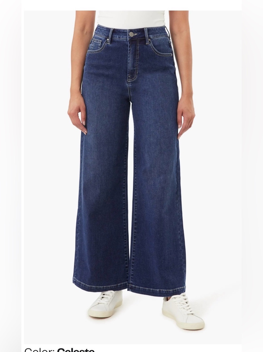 Curve Appeal Wide Leg High Rise Jeans , size 6/28